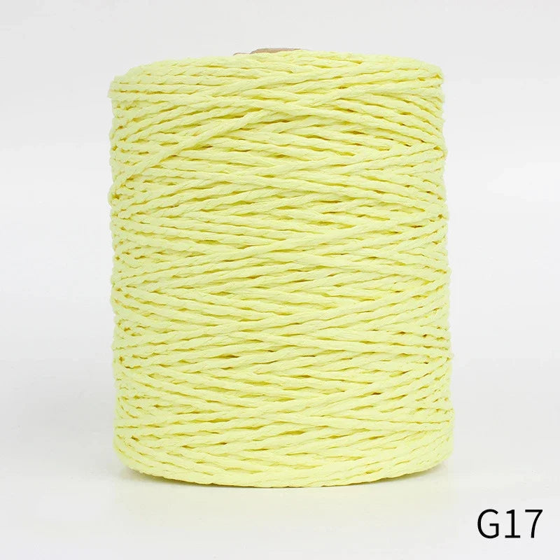 1Roll 280-300M Colorful Threads Natural Raffia Straw Yarn