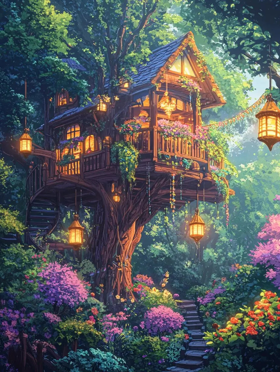 RUOPOTY Painting By Numbers Diy Forest Path Paint By Numbers Landscape Kit For Adults Decorative