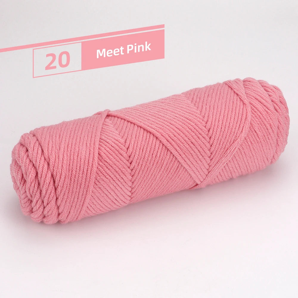 1Pcs Worsted Cotton Yarn - 100g/3.52oz