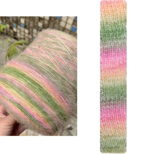 500g/roll Gradient Wool Mohair Yarn