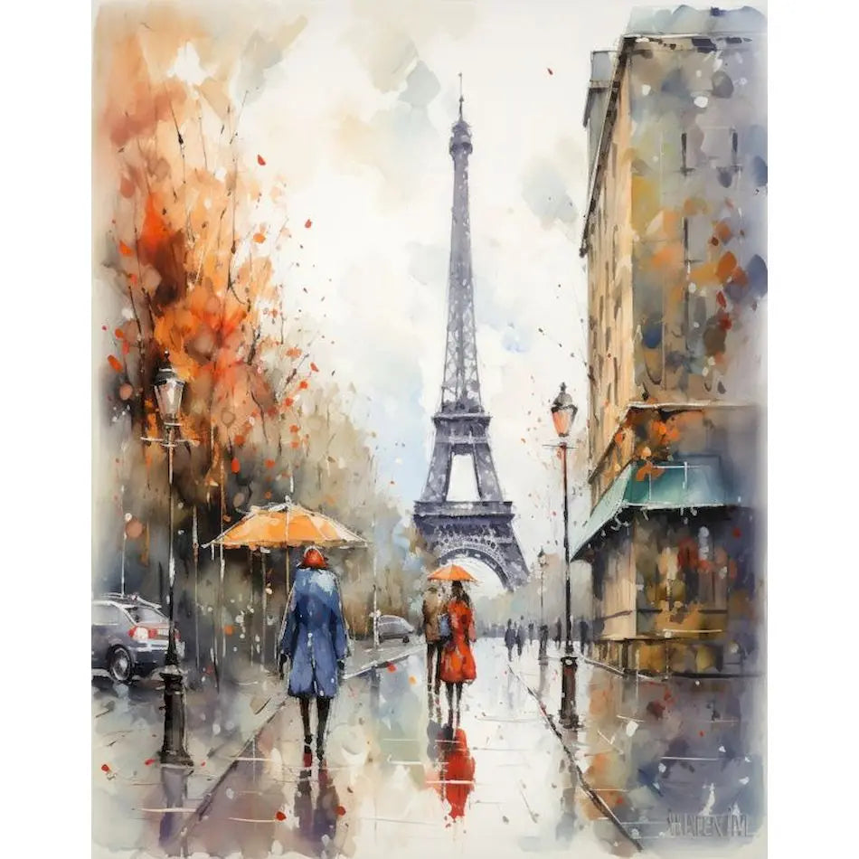 GATYZTORY Paint By Numbers Eiffel Tower City Scenery Paintings On Number Crafts Supplies Adults Handiwork Oil Decoration Home