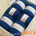 500g Pure Color Medium Wool Yarn