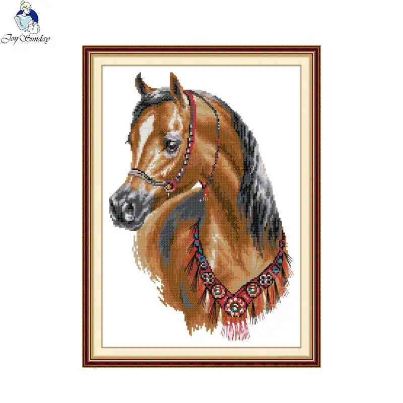 Joy Sunday Cross Stitch Kit Animal Style Pattern Stamped Counted Canvas 11CT 14CT 16CT DIY Embroidery Set Home Decor - 20250509