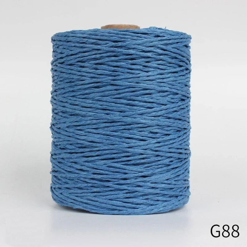 1Roll 280-300M Colorful Threads Natural Raffia Straw Yarn