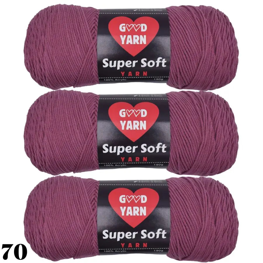 570g 3 Balls Swallow Velvet Yarn Soft Chunky Knitting Yarn for Sweaters Scarves Blankets DIY Crochet Yarn