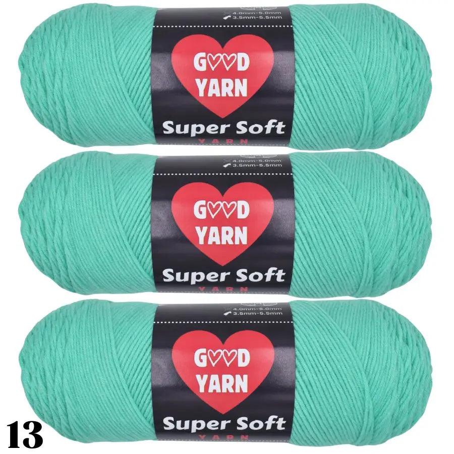 570g 3 Balls Swallow Velvet Yarn Soft Chunky Knitting Yarn for Sweaters Scarves Blankets DIY Crochet Yarn