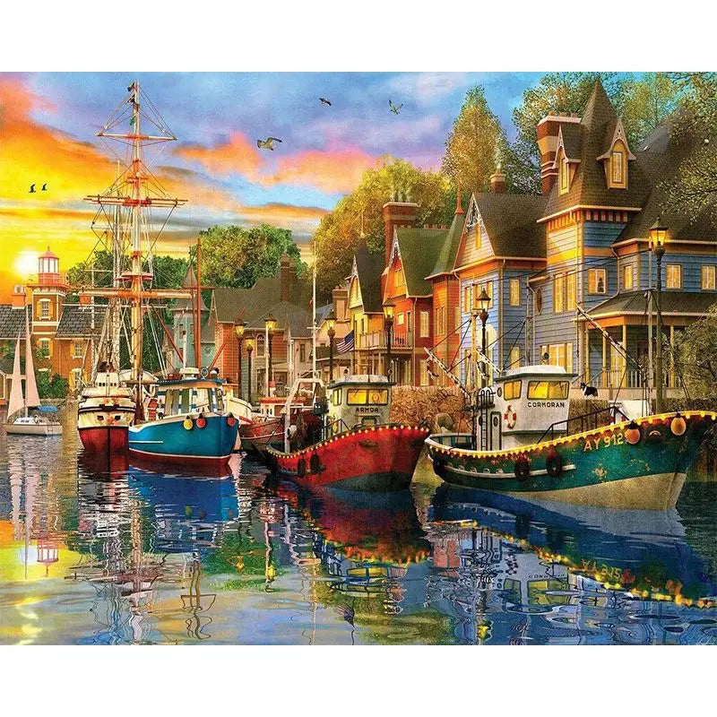 GATYZTORY Painting By Numbers Landscape Paint Canvas Picture Oil Painting By Number Coloring HandPainted For Adults Home Decor