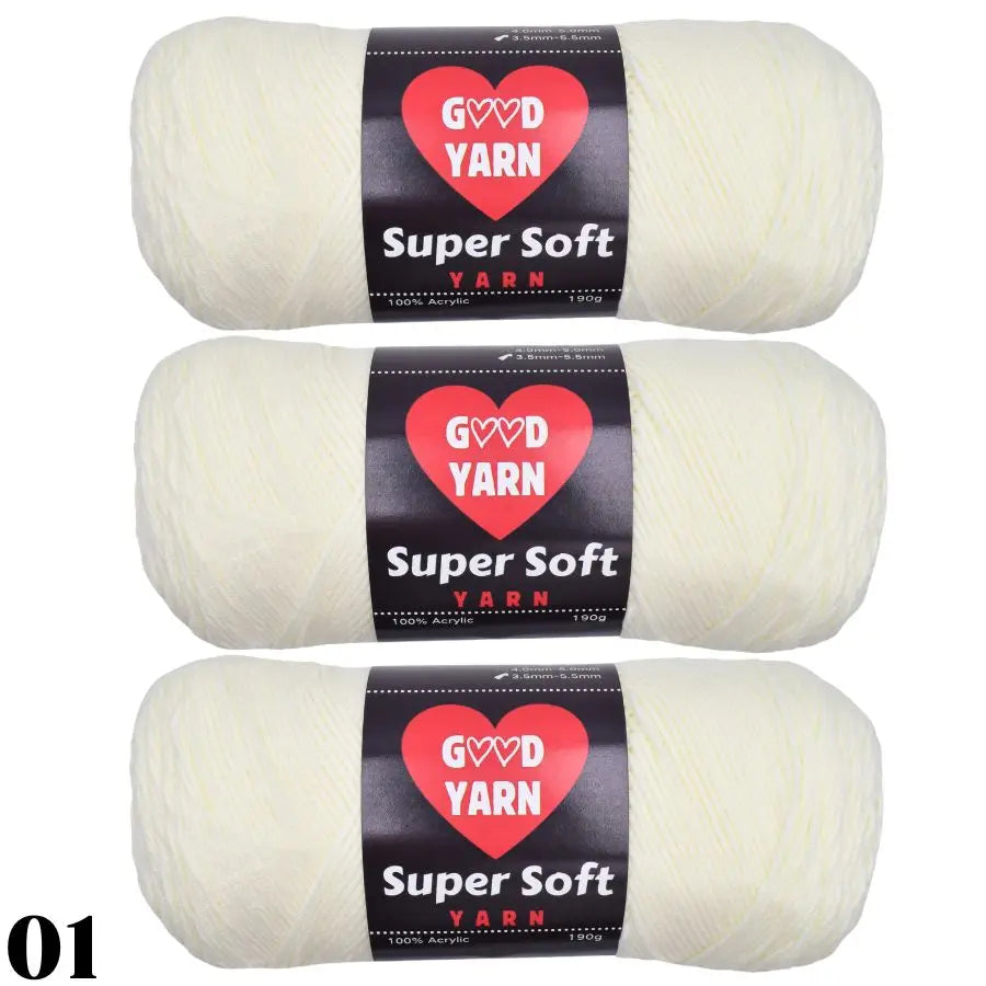 570g 3 Balls Swallow Velvet Yarn Soft Chunky Knitting Yarn for Sweaters Scarves Blankets DIY Crochet Yarn