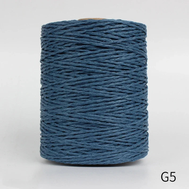 1Roll 280-300M Colorful Threads Natural Raffia Straw Yarn