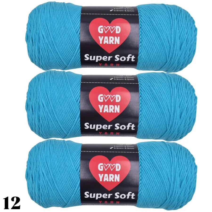 570g 3 Balls Swallow Velvet Yarn Soft Chunky Knitting Yarn for Sweaters Scarves Blankets DIY Crochet Yarn