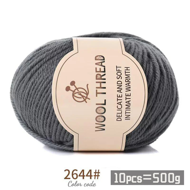 500g 290 Medium Coarse Combed Alpaca Wool Yarn | 10 Balls/Pack