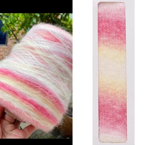 500g/roll Gradient Wool Mohair Yarn
