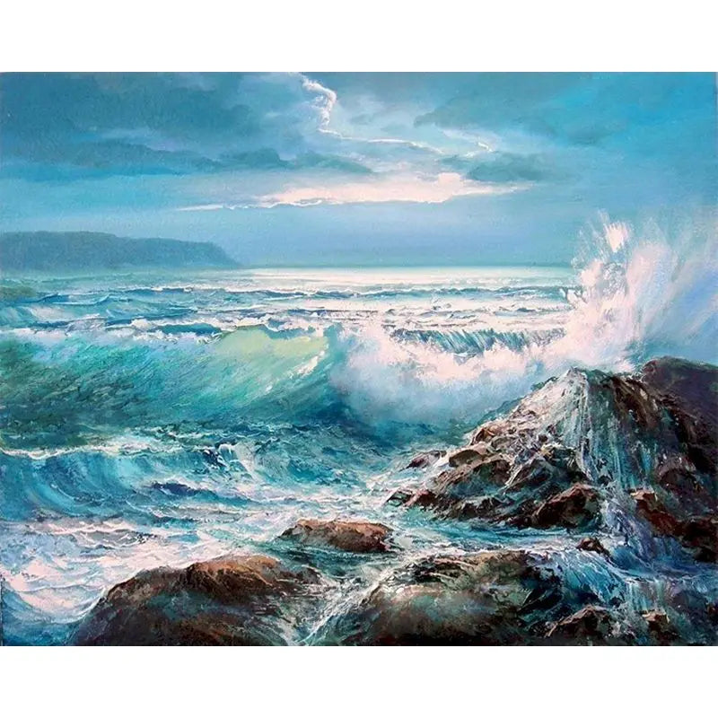 GATYZTORY Painting By Numbers Landscape Paint Canvas Picture Oil Painting By Number Coloring HandPainted For Adults Home Decor