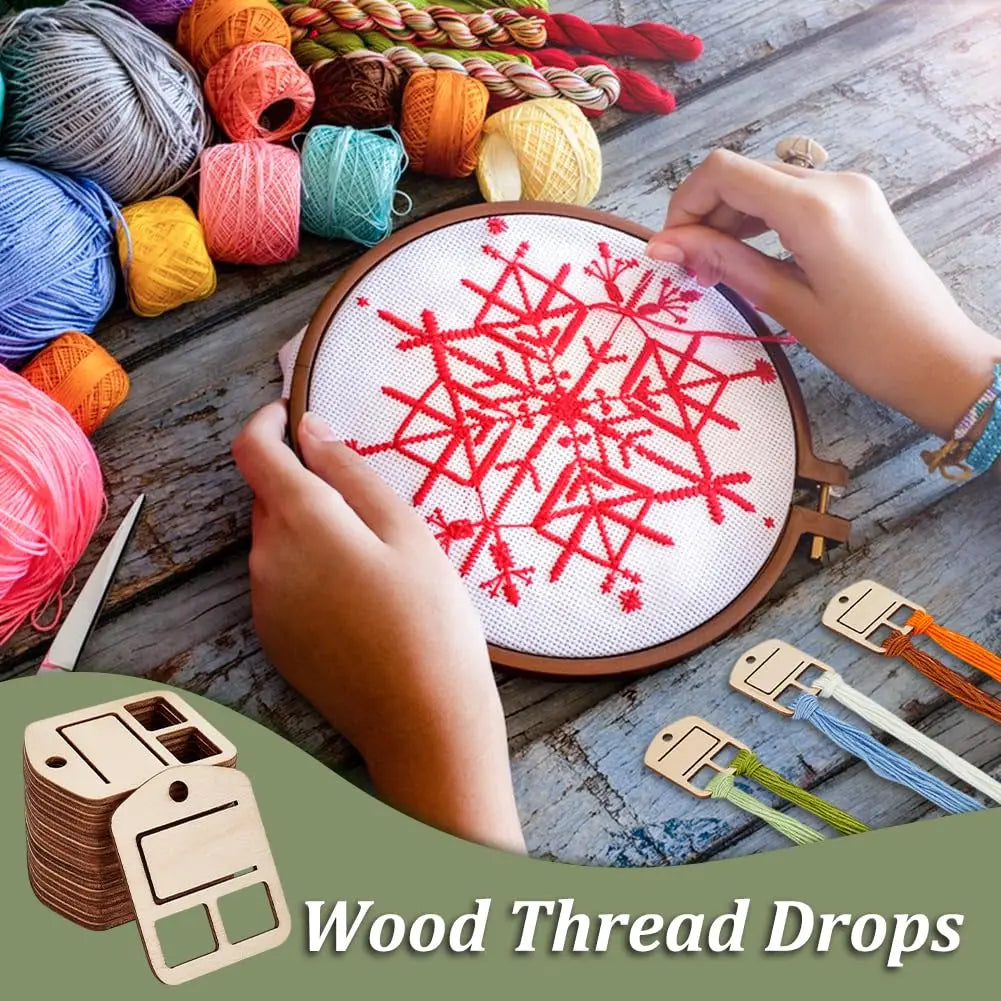 50pcs Wood Floss Organizer - Little Woodies