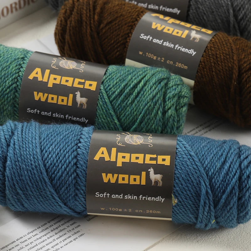 500g Alpaca Wool 245 Chunky Knitting Yarn | 5Pcs/Pack