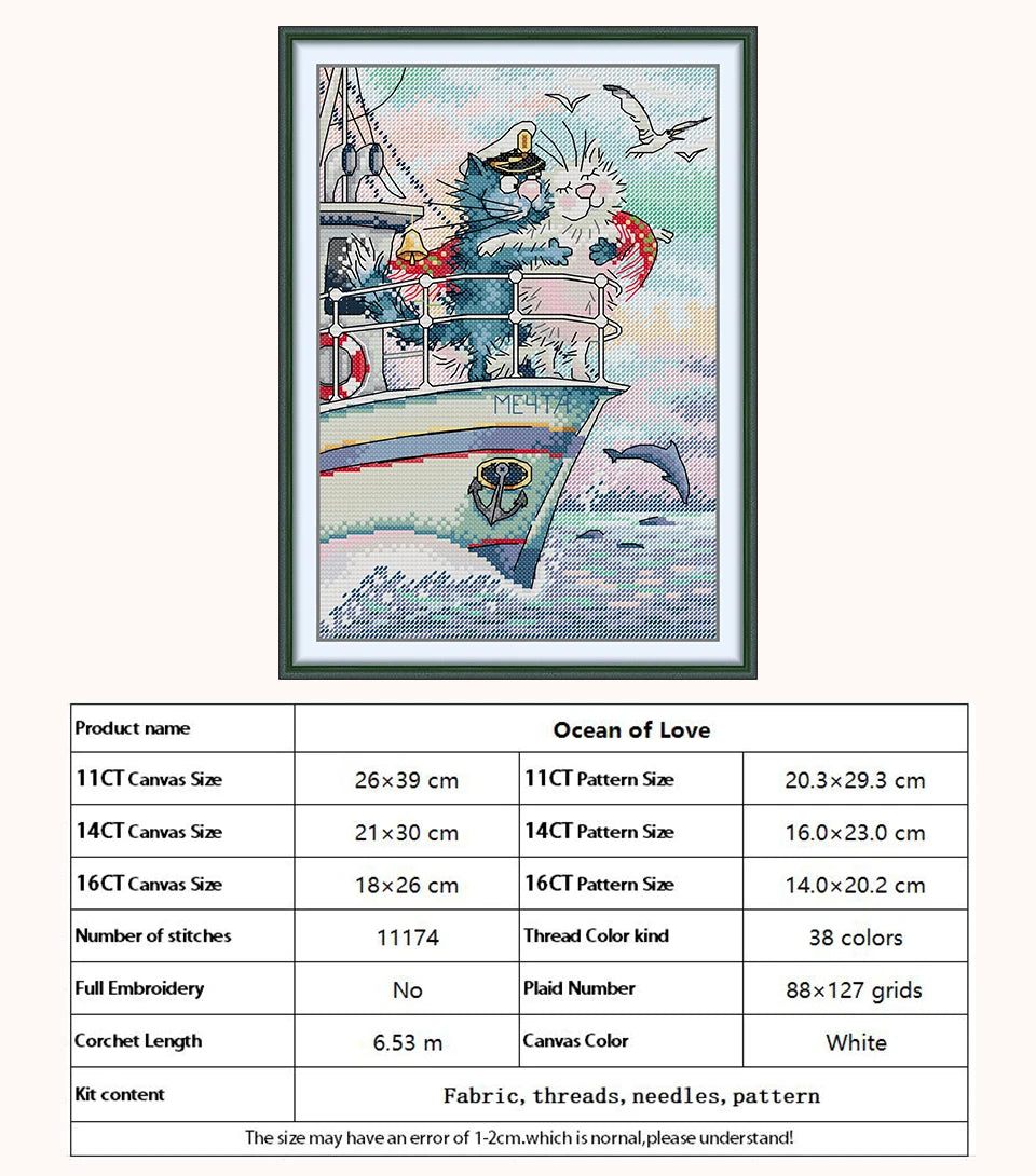 Cat On The Windowsill Patterns Counted Cross Stitch Set DIY 11CT 14CT 16CT Stamped DMC Cross-stitch Kit Embroidery Needlework