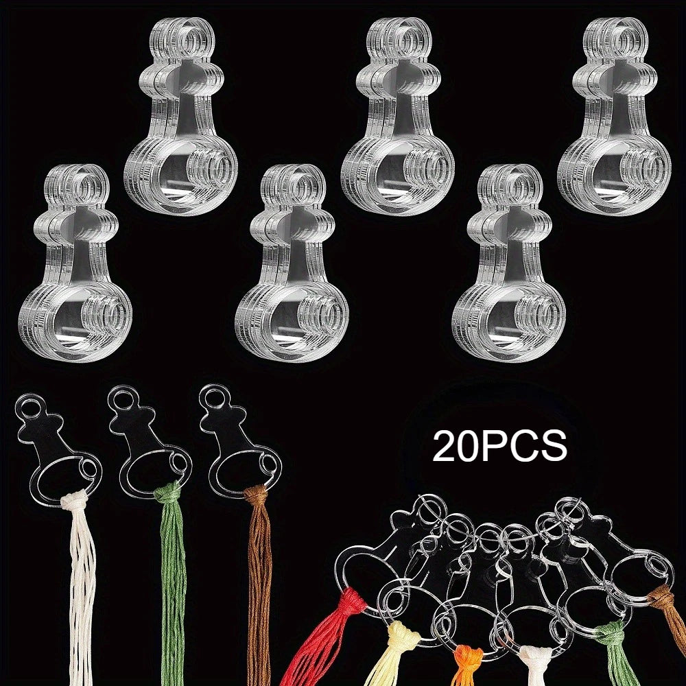 20pcs Acrylic Embroidery Floss Organizer - Floss Drops
