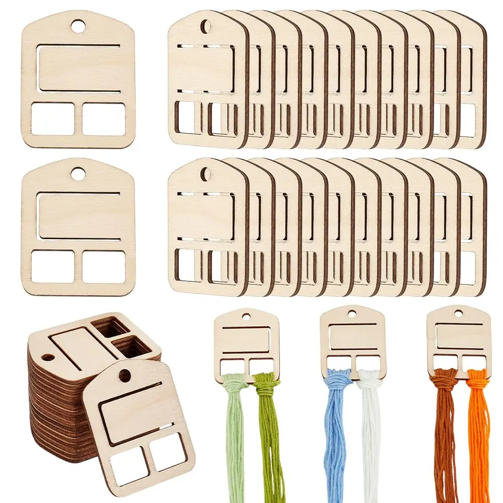 50pcs Wood Floss Organizer - Little Woodies