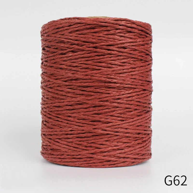 1Roll 280-300M Colorful Threads Natural Raffia Straw Yarn