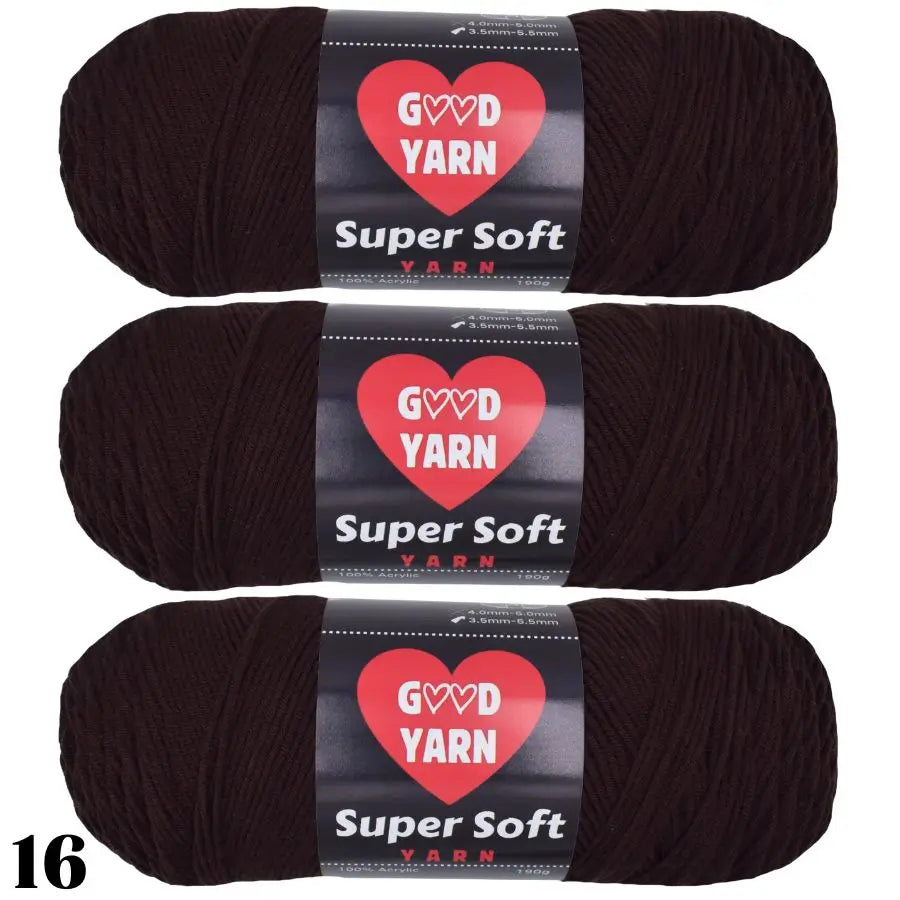 570g 3 Balls Swallow Velvet Yarn Soft Chunky Knitting Yarn for Sweaters Scarves Blankets DIY Crochet Yarn