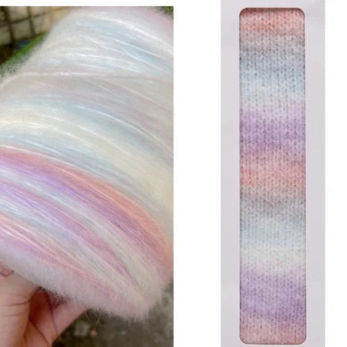 500g/roll Gradient Wool Mohair Yarn