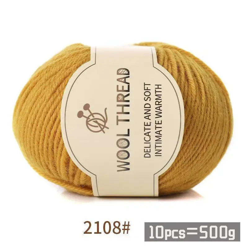 500g 290 Medium Coarse Combed Alpaca Wool Yarn | 10 Balls/Pack