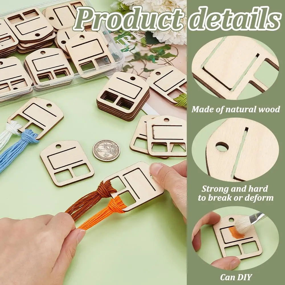 50pcs Wood Floss Organizer - Little Woodies