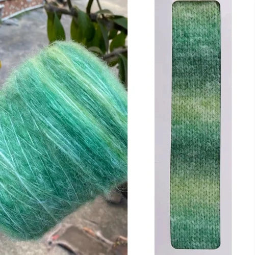 500g/roll Gradient Wool Mohair Yarn