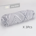 Light Worsted Soft Cotton Yarn | Pack of 3 Pcs-300g/10.5oz