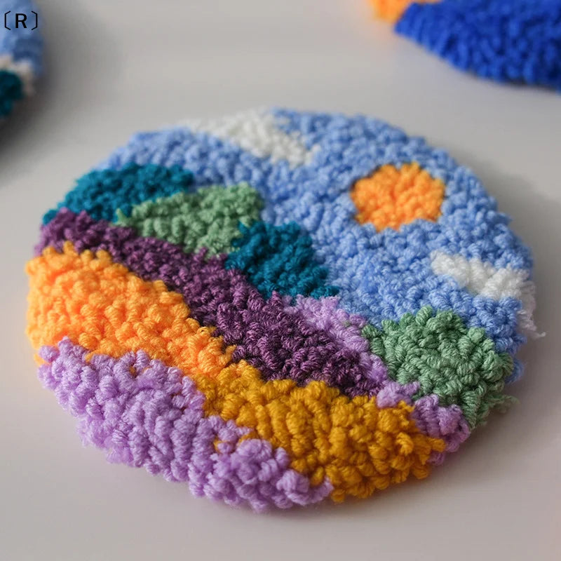 Punch Needle Embroidery Kit | Coasters