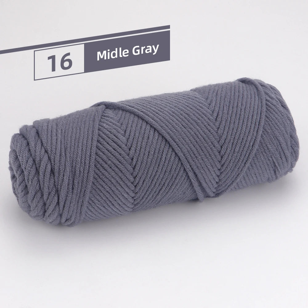 1Pcs Worsted Cotton Yarn - 100g/3.52oz